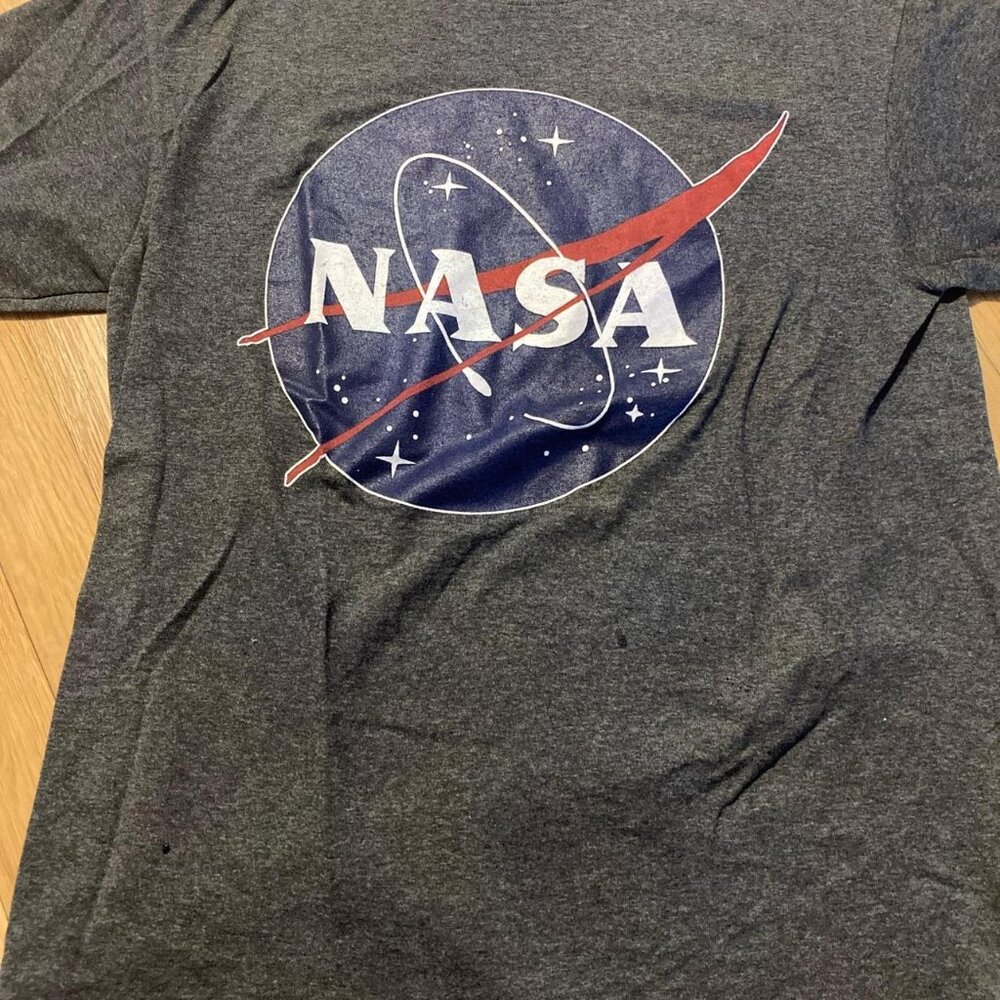 NASA Dark Grey Cotton Graphic Tee-Shirt - Size Medium. Unisex. *NEW*